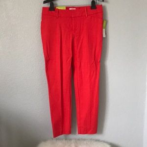 Red Capri Dress pants